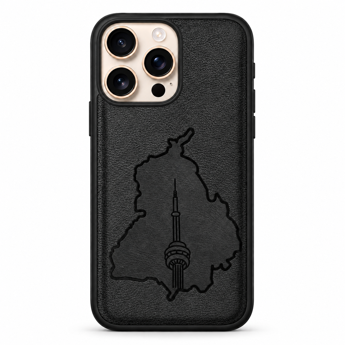 Black crafted case for Apple iPhone 12 / 12 Pro