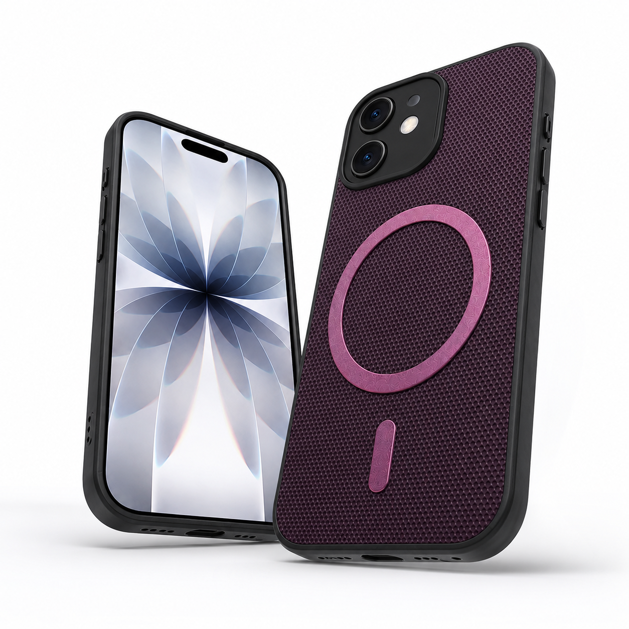 Purple shockproof grip case for Apple iPhone 12 Pro 6.1 inch
