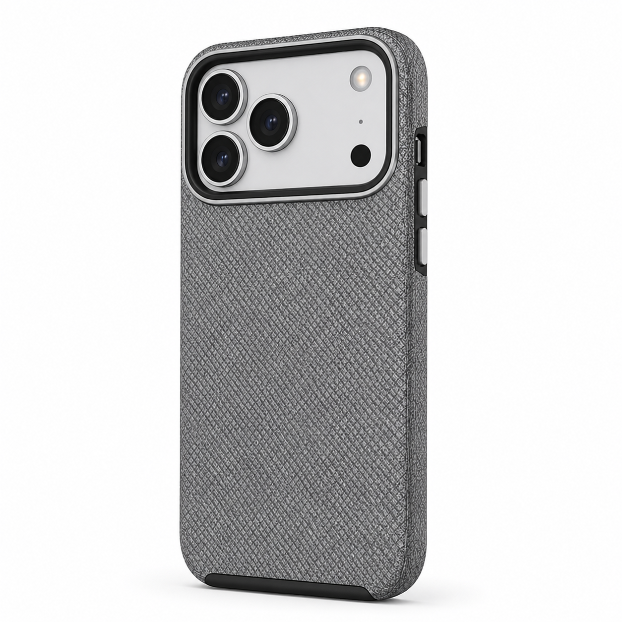 Grey Dotted Comm Case for Apple iPhone 17 Pro Max Shockproof Phone Case MagSafe Compatible Cover