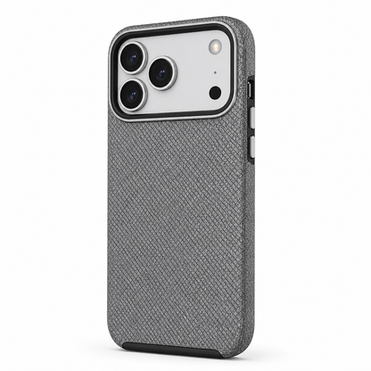 Grey Dotted Comm Case for Apple iPhone 17 Pro Max Shockproof Phone Case MagSafe Compatible Cover