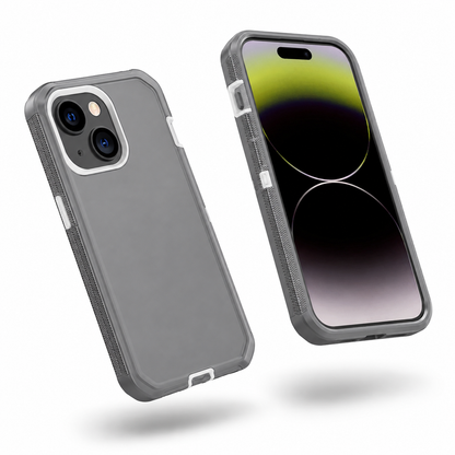 Triple Protection Case for Apple iPhone 15 - Grey