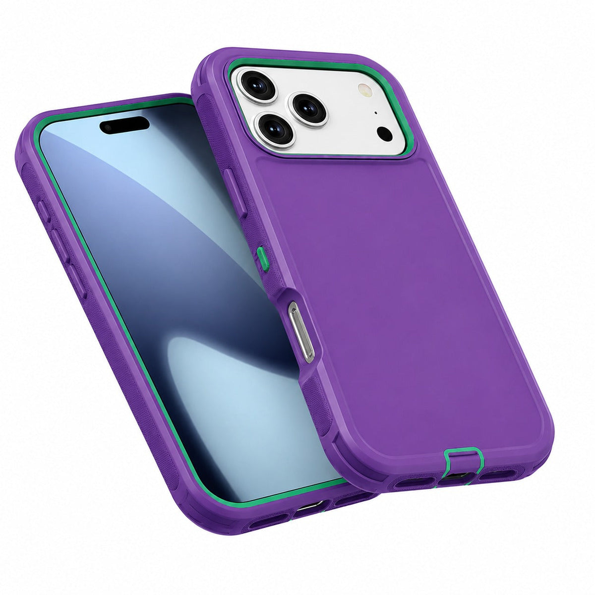 Shockproof Purple Phone Case, Protective Smartphone Case, Heavy Duty Phone Case, Durable Mobile Cover