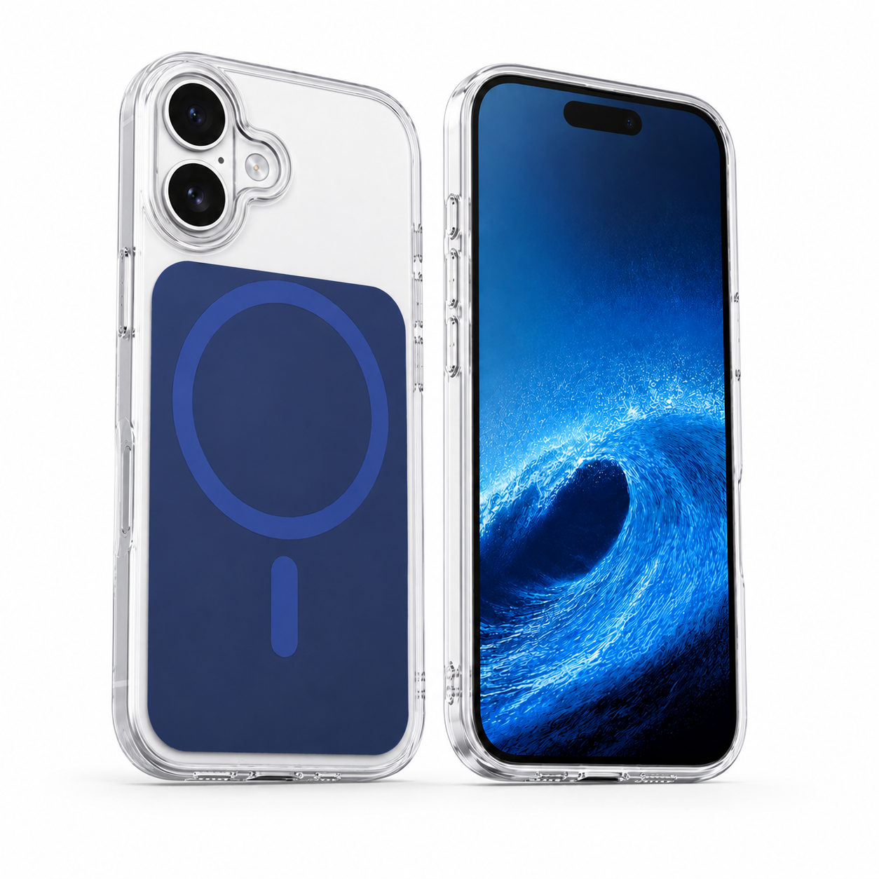 Apple iPhone 17 Blue MagSafe Case, Transparent Phone Cover, Military Grade Phone Case, Slim Protective Cover