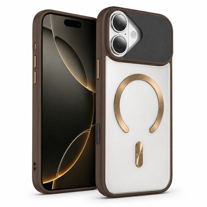 Apple iPhone 16 Desert MagSafe Case – Protective Mobile Cover with Crystal Clear Frosted Back