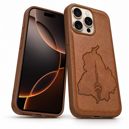 Apple iPhone 12 / 12 Pro protective cover in brown from the CN Crafted series.