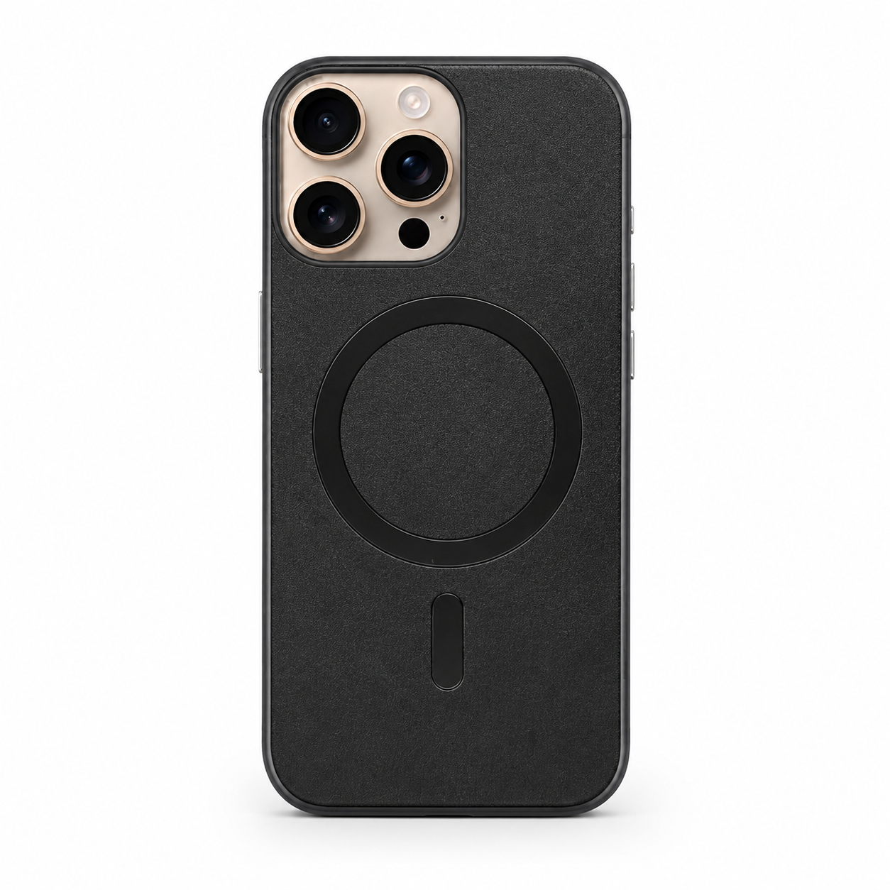 Black MagSafe Plush case for Apple iPhone 12 / 12 Pro