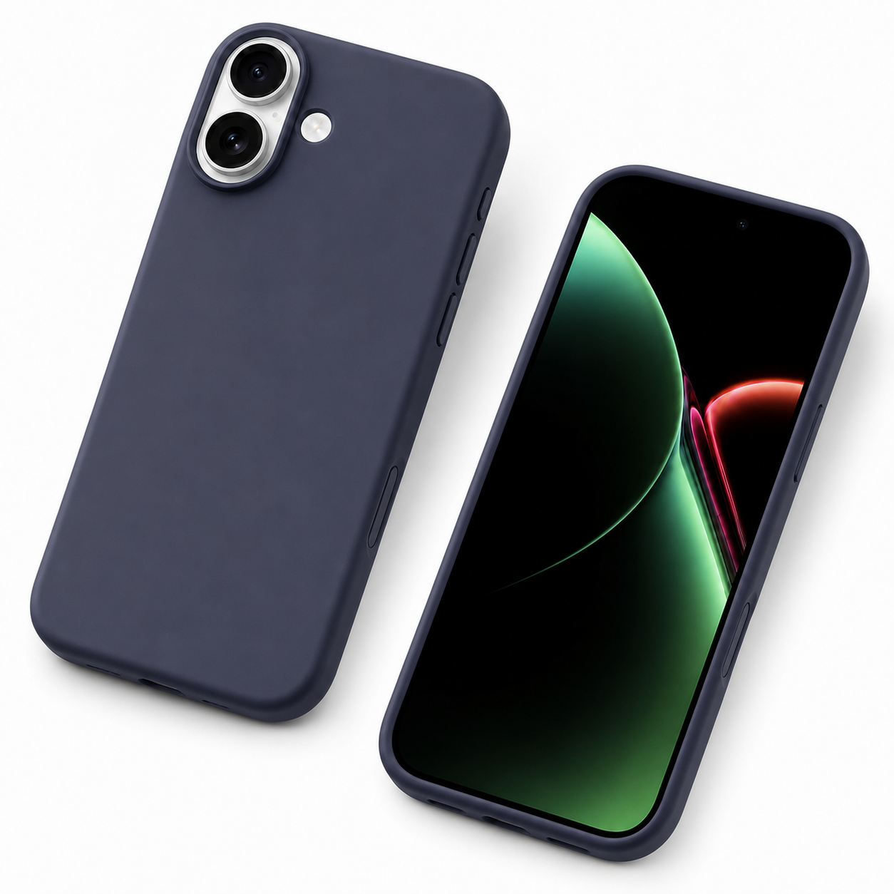 MagSafe-compatible navy iPhone 17 case with camera protection