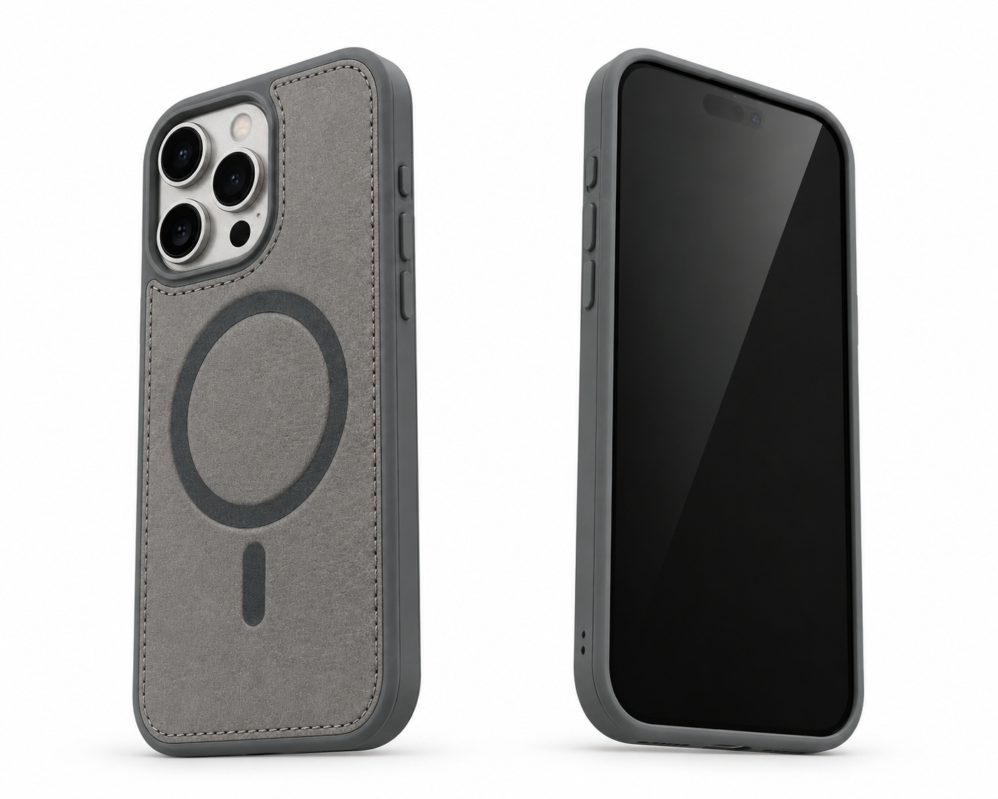 Grey iPhone 12 protective MagSafe phone cover