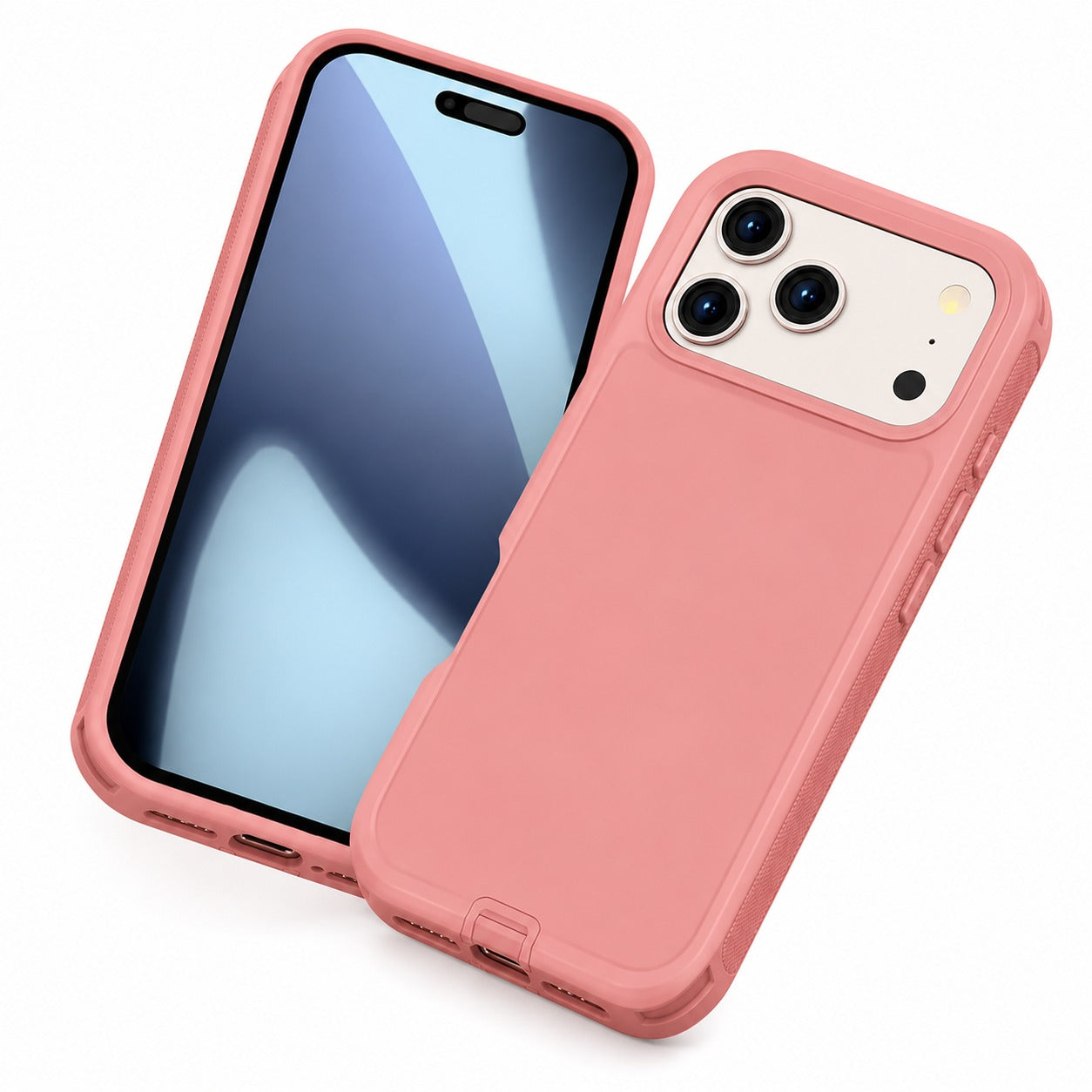 Luxury Rose Gold Mobile Cover, Wireless Charging Compatible Case, Durable Smartphone Case