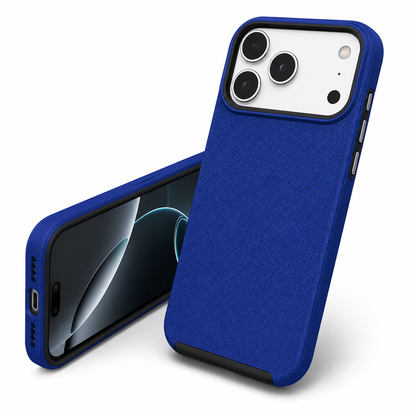 Luxury Navy iPhone Case, Slim Protective Phone Case, Shockproof Phone Cover, Premium Mobile Case, Drop Protection Case