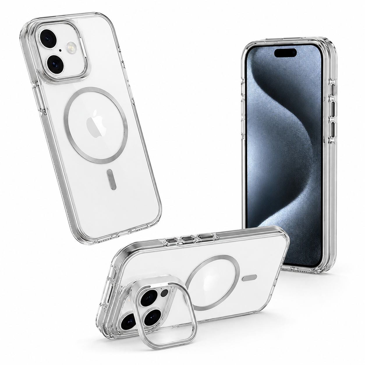 Transparent Protective Phone Case for Apple iPhone 17 Military Grade Drop Protection Case