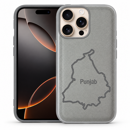 Grey PNB Crafted protective case for Apple iPhone 12 / 12 Pro 6.1-inch.