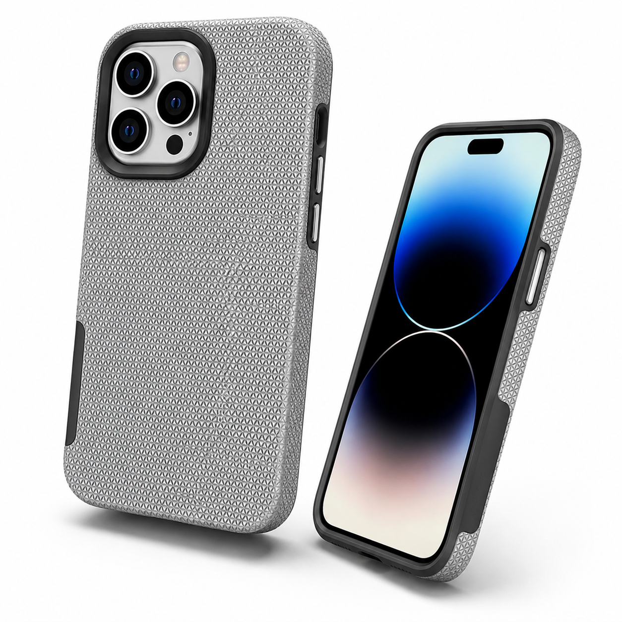 Triangle texture protective back cover for Apple iPhone 12