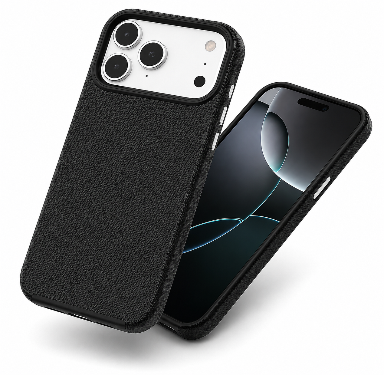 Luxury Black Phone Cover MagSafe Phone Case Durable Protective Case for Apple iPhone 17 Pro