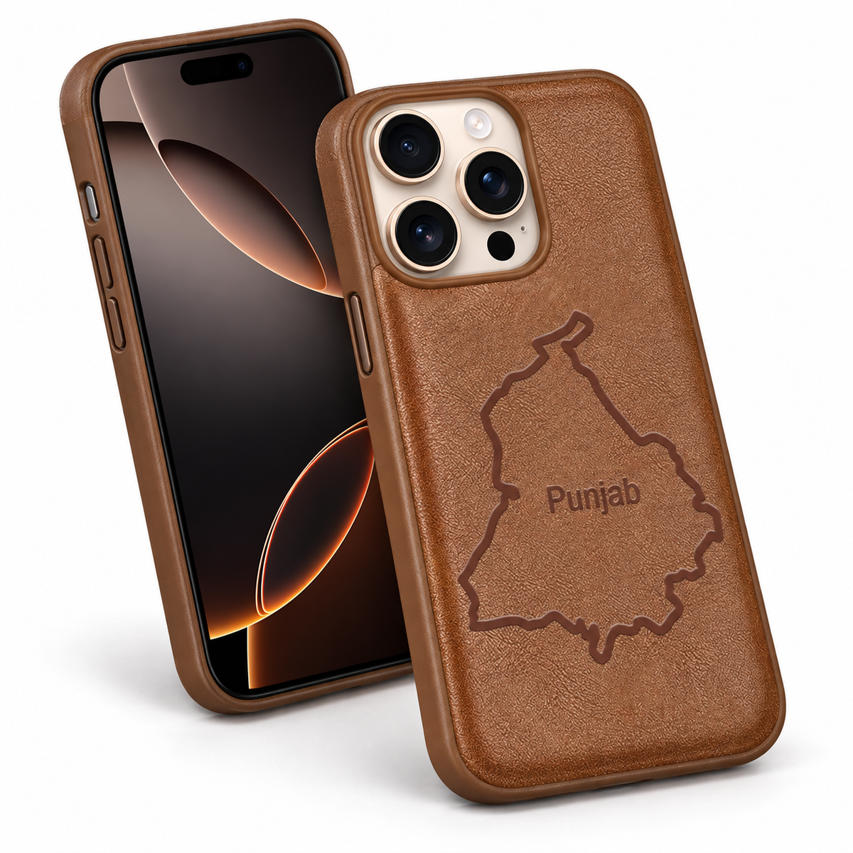 PNB Crafted brown phone cover for Apple iPhone 12 and iPhone 12 Pro.
