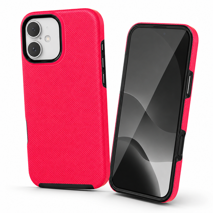 Slim MagSafe-compatible hot pink protective case for iPhone 16