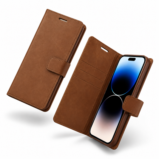 Brown Goospery BlueMoon diary wallet case for Apple iPhone 17