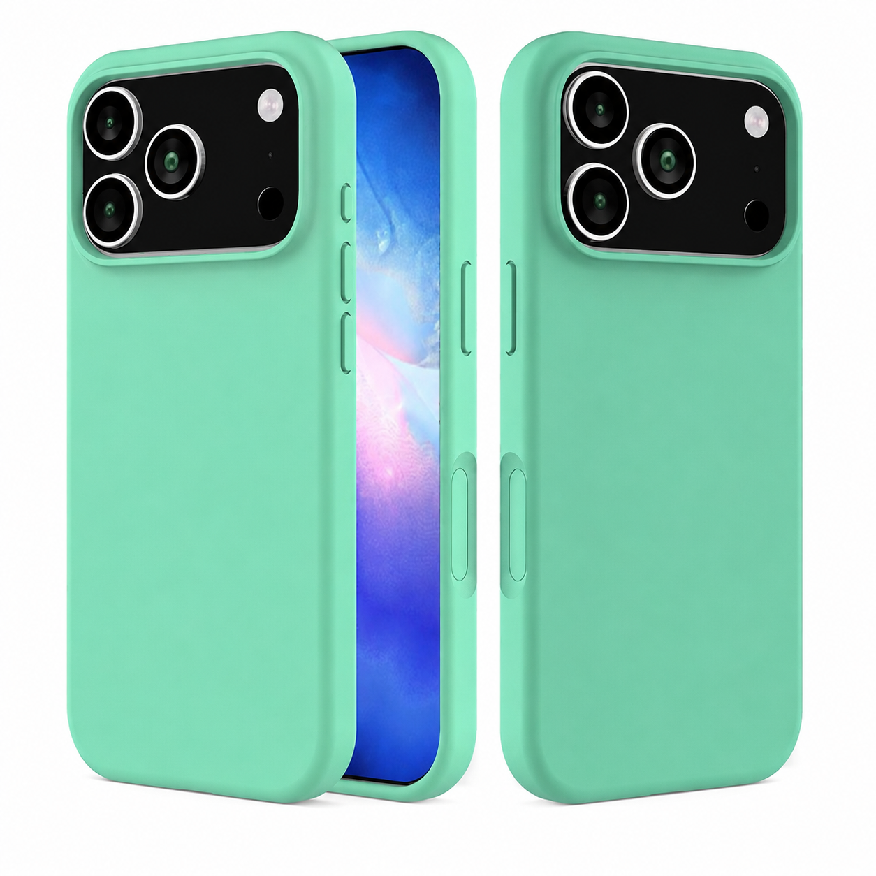 Apple iPhone 17 Pro Max Teal Liquid Silicone Case Premium Shockproof Phone Cover