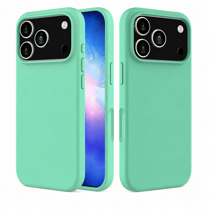 Apple iPhone 17 Pro Max Teal Liquid Silicone Case Premium Shockproof Phone Cover