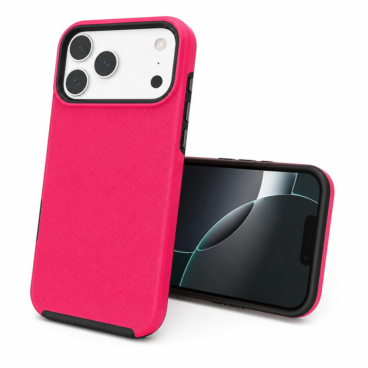 Apple iPhone 17 Pro Max Cover, Hot Pink Mobile Cover, Shockproof Phone Case, Slim Protective Case