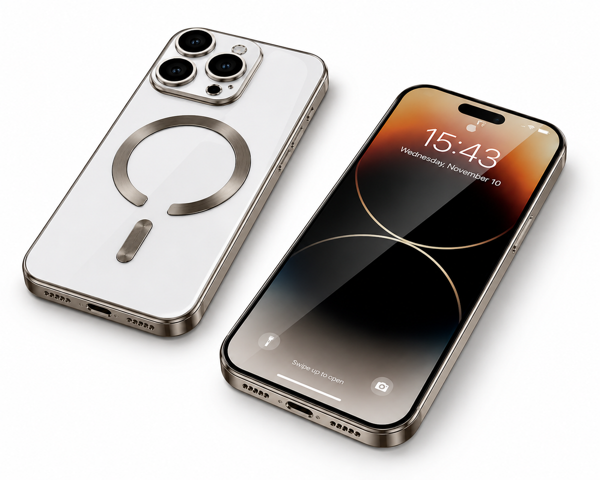 MagSafe Compatible Titanium Electro Matt iPhone 18 Pro Max Designer Phone Case