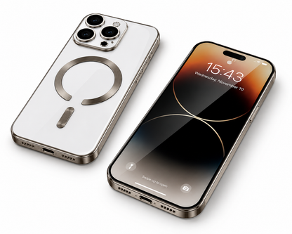 MagSafe Compatible Titanium Electro Matt iPhone 18 Pro Max Designer Phone Case