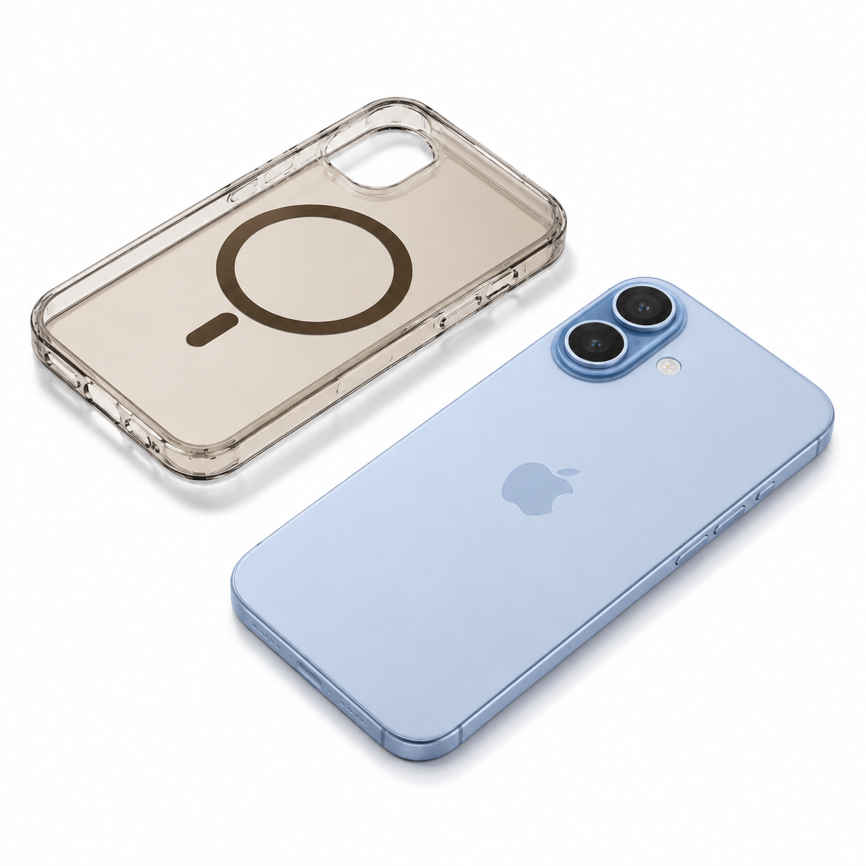 Apple iPhone 17 Gold Accent MagSafe Case clear shockproof mobile phone cover