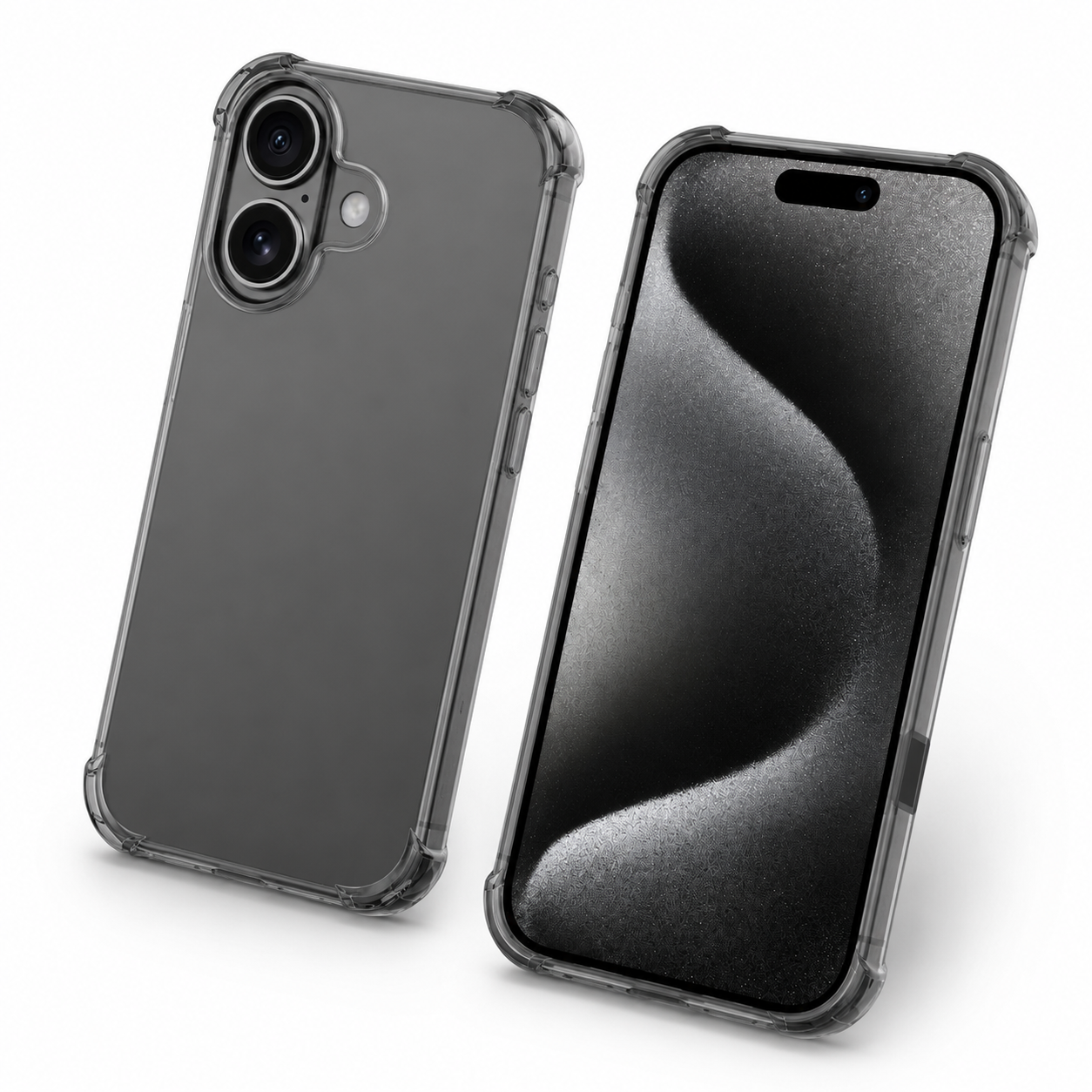 Semi-transparent smoke phone cover for Apple iPhone 17