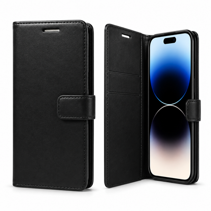 Black Goospery BlueMoon diary wallet case for Apple iPhone 17