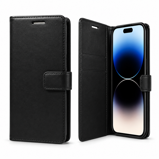 Black Goospery BlueMoon diary wallet case for Apple iPhone 17