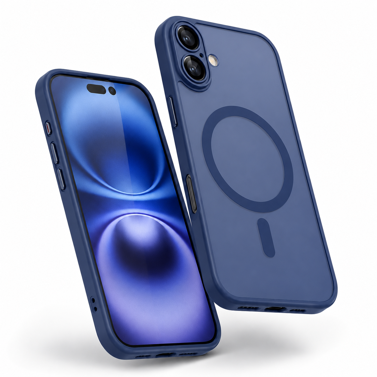 Apple iPhone 17 Protective Phone Case in Midnight Blue with MagSafe Ring