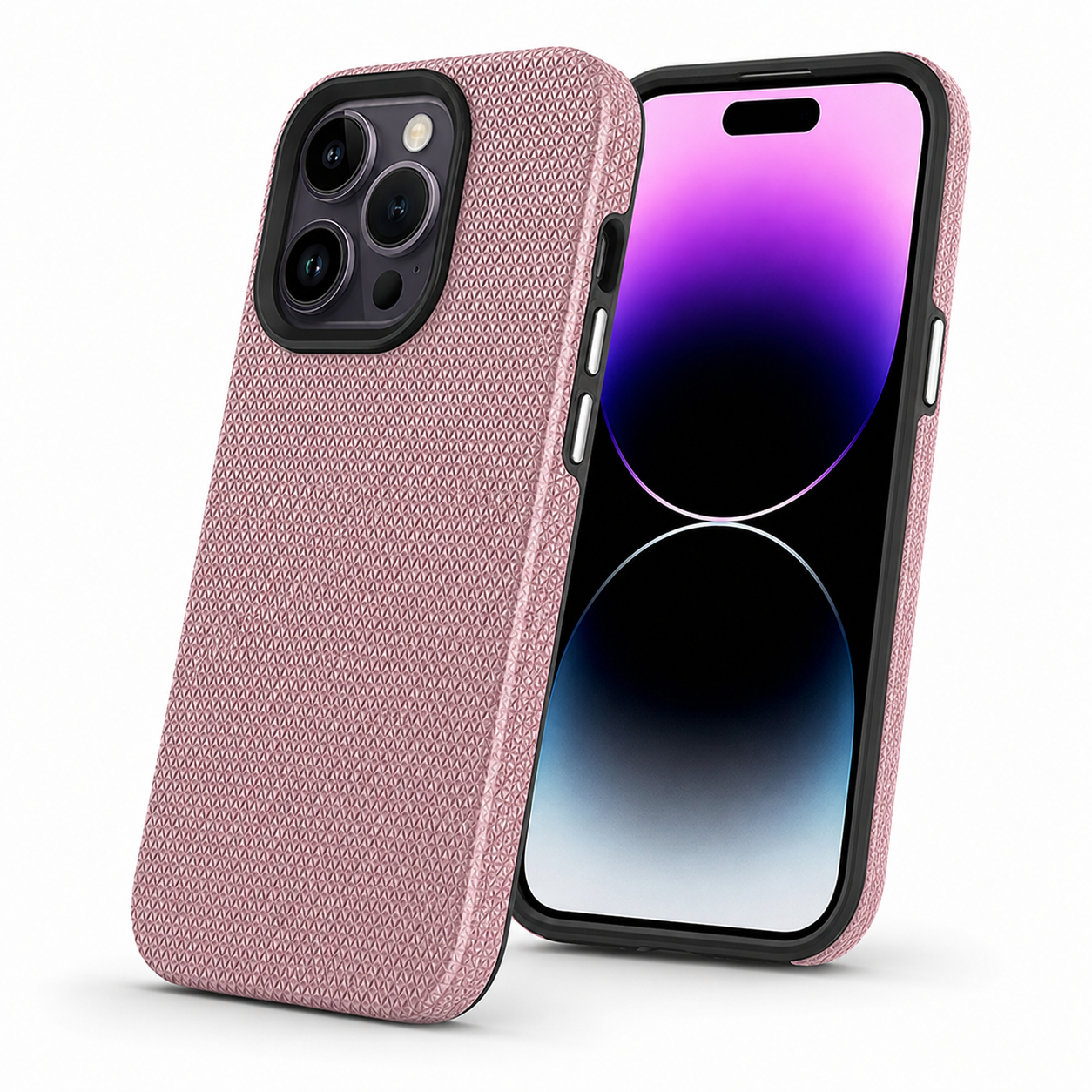 Apple iPhone 12 Pro rose gold geometric triangle phone cover