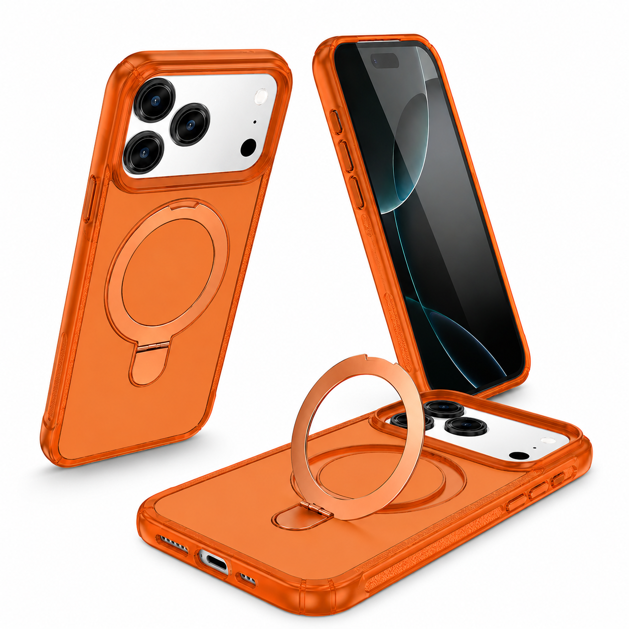 Slim protective MagSafe Vivid Design Case for Apple iPhone 17 Pro Max orange
