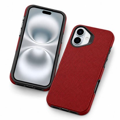  Apple iPhone 17 Red Case, Geometric Triangle Phone Cover, Slim Protective Mobile Case