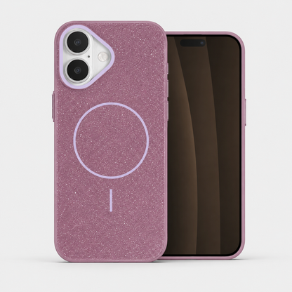 Purple Glitsy MagSafe Case for Apple iPhone 16 Premium Glitter Phone Cover