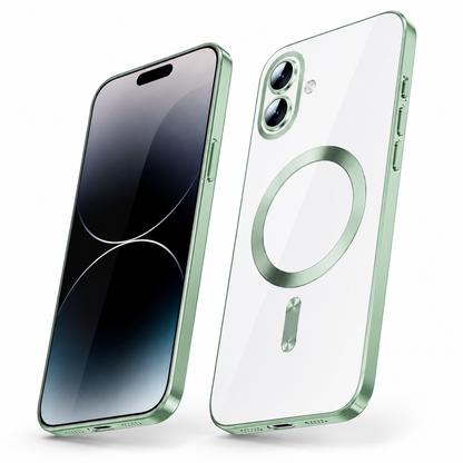 Slim Green Phone Case for Apple iPhone 17 with durable TPU bumper and wireless charging support
