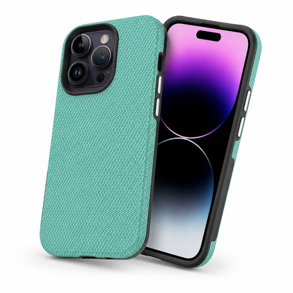 Apple iPhone 12 Pro teal geometric triangle phone cover