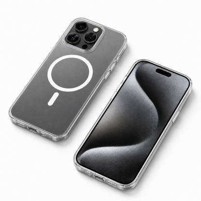 White frosted mobile cover with raised camera protection for iPhone 12
