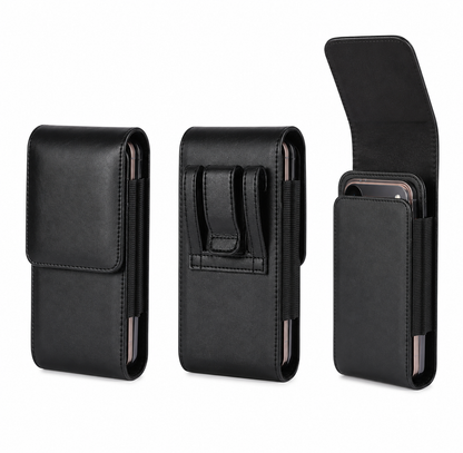Premium Cell Phone Belt Holder Leather Phone Pouch for Apple iPhone 17 Pro Max