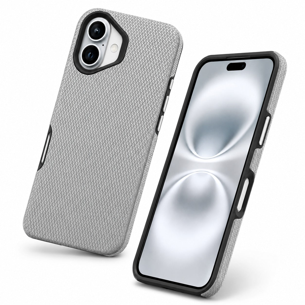 Premium Grey Phone Case, Military Grade Protective Cover, Anti Scratch iPhone 16 Case