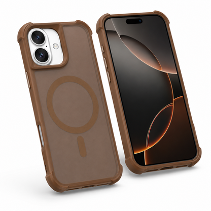 Transparent MagSafe Case for Apple iPhone 16 shockproof desert protective mobile cover