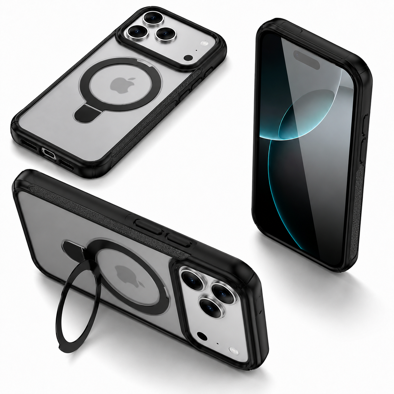 Clear protective smartphone case for Apple iPhone 17 Pro Max with MagSafe support