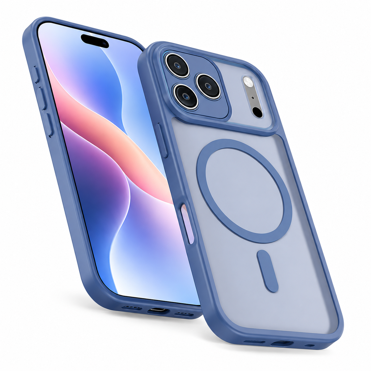 Midnight Blue MagSafe Phone Case, Premium iPhone 18 Pro Max Case, Drop Protection Case.