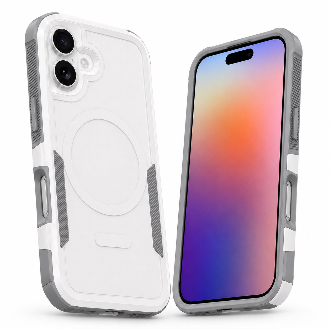 Apple iPhone 17 White Phone Cover, MagSafe Compatible Case, Rugged Smartphone Case