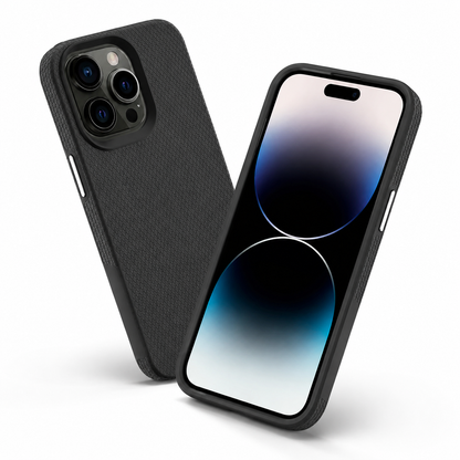 Apple iPhone 12 Pro black geometric triangle phone cover
