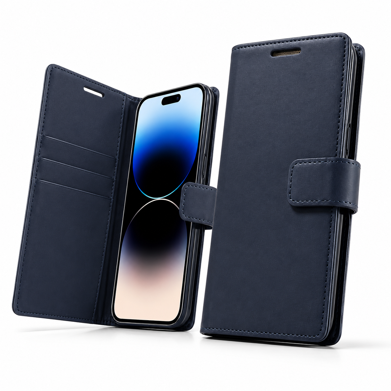 Goospery BlueMoon wallet cover with magnetic closure for iPhone 17
