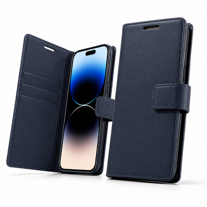 Goospery BlueMoon wallet cover with magnetic closure for iPhone 17