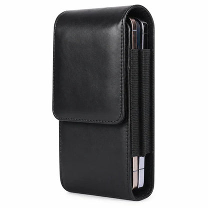 Black Belt Phone Holster Pouch for Apple iPhone 17 Pro Max with Metal Belt Clip