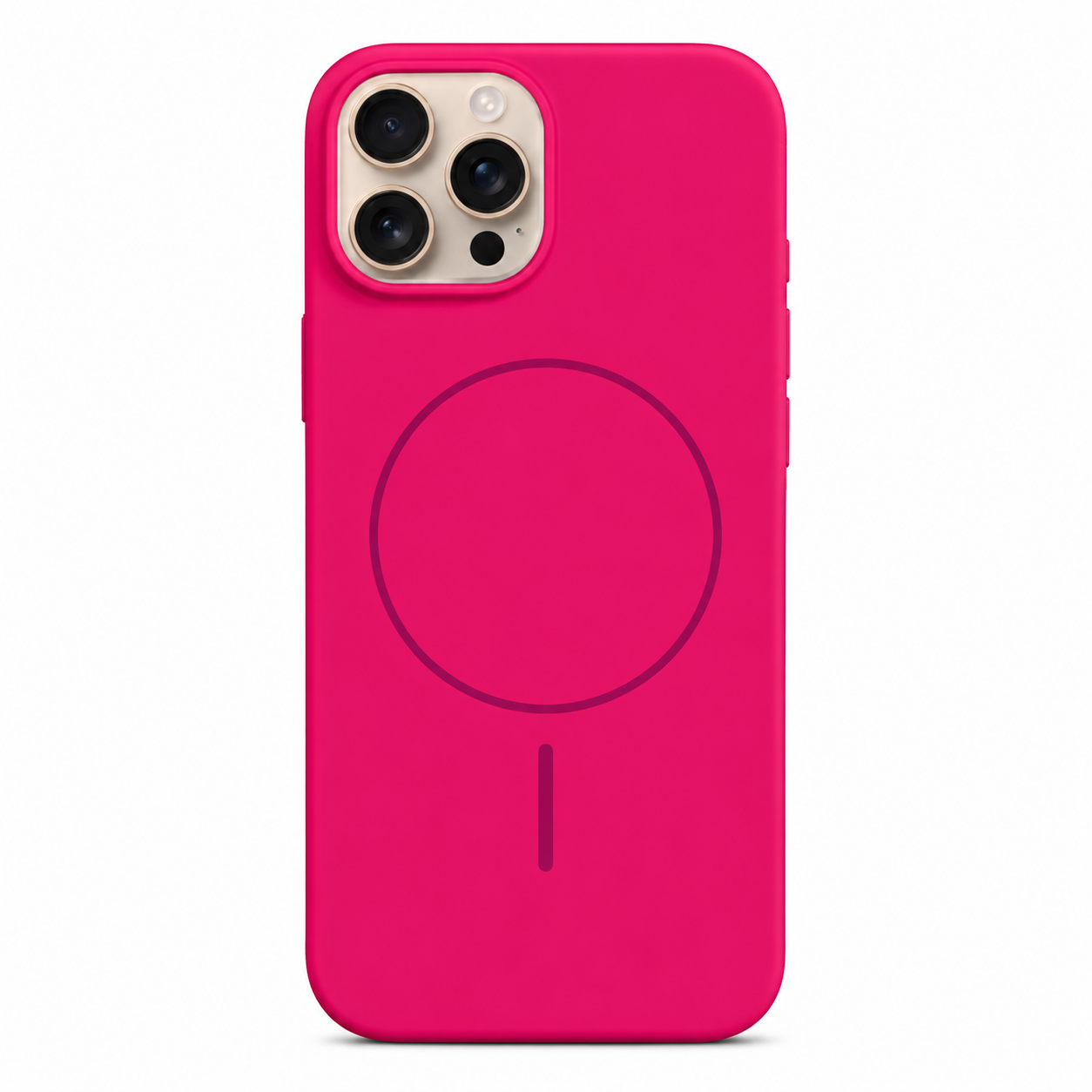 Hot pink MagSafe Vibrant Silicone case for Apple iPhone 12 / 12 Pro