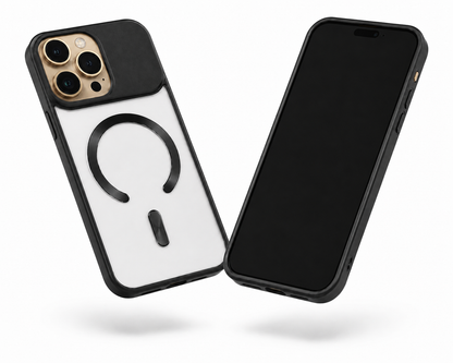 Slim MagSafe compatible black Arctic Mist iPhone 12 Pro case